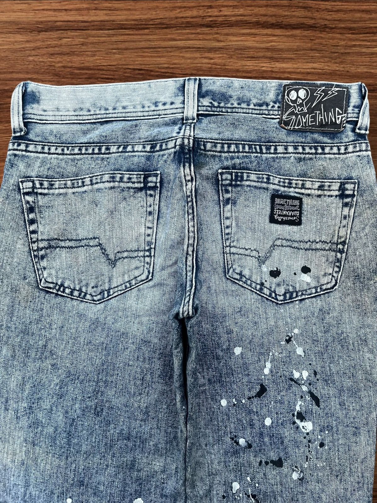 Edwin × Japanese Brand Vintage Japanese Brand Acid Washed Paint Splattered Jeans Size 32" / US 10 / IT 46 - 4 Thumbnail