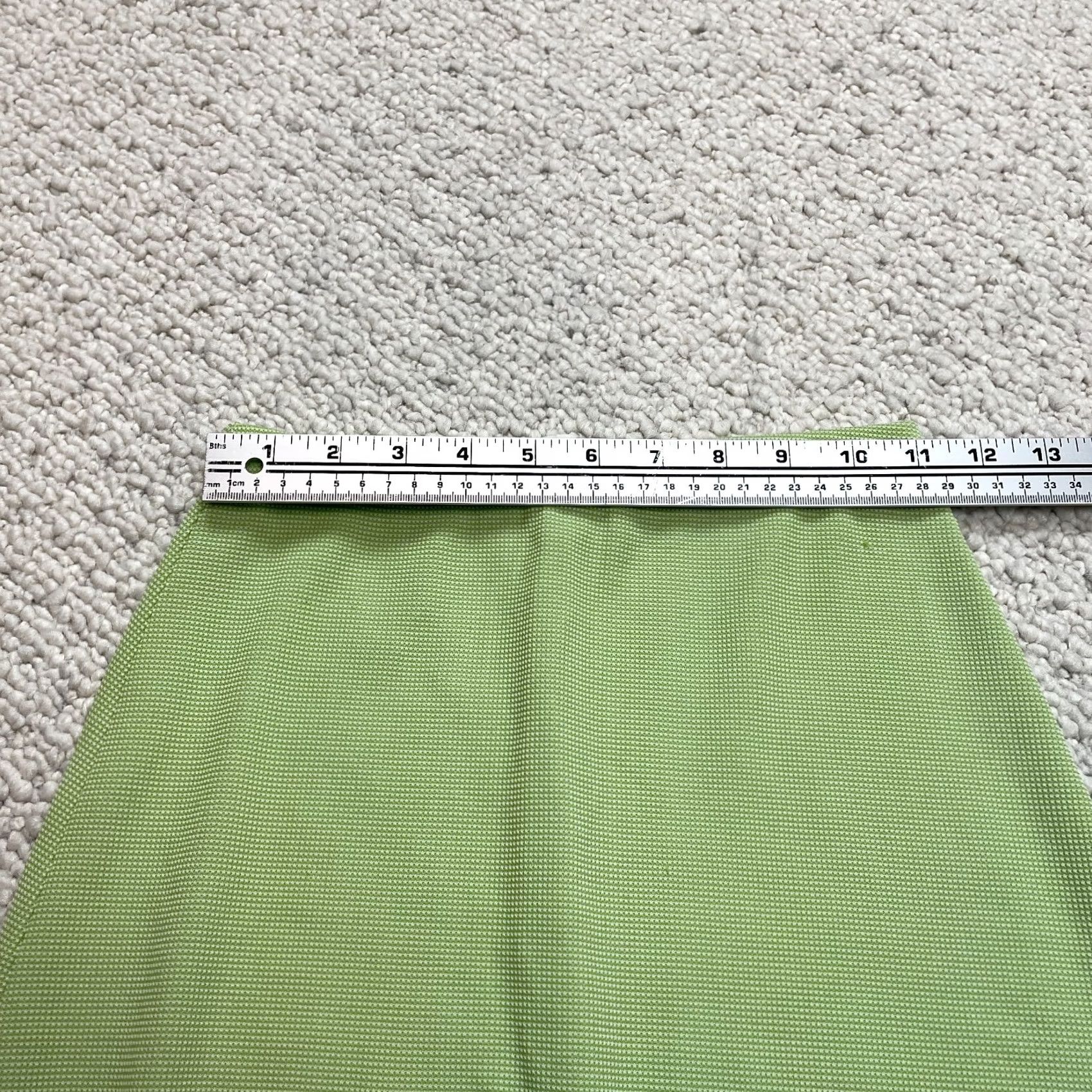 Vintage VINTAGE The Original Maxi Skirt Womens S Green Stretch Elastic Waist Long Polyester Skirt Women Green Maxi Vintage Size 28" / US 6 / IT 42 - 7 Thumbnail