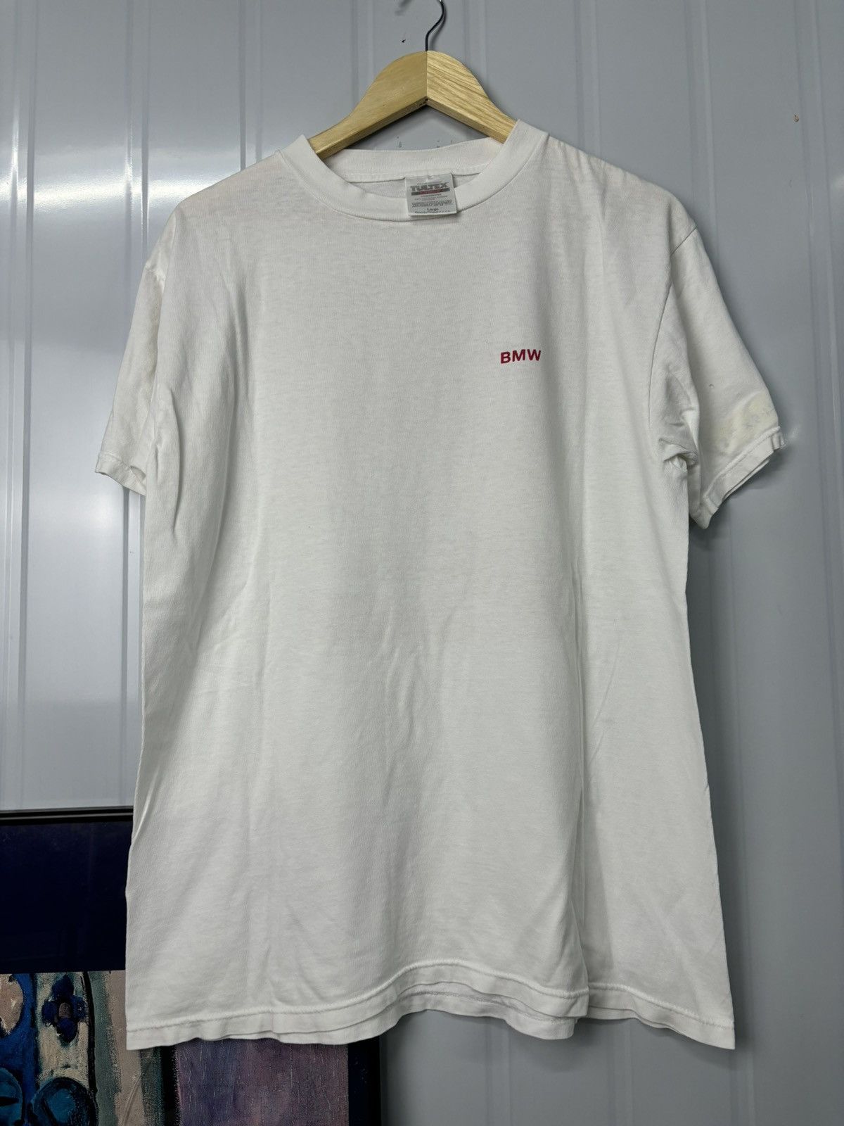 BMW × Vintage RARE! Vintage 90’s Art BMW Yatch Phototee Size US L / EU 52-54 / 3 - 7 Thumbnail