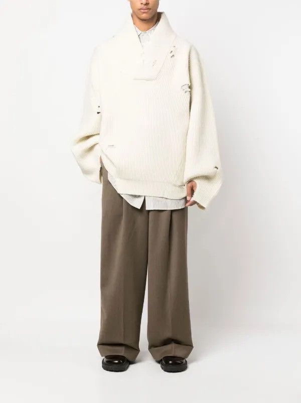 Hed Mayner Oversized Deconstructed Knit Jumper Sweater Size US S / EU 44-46 / 1 - 6 Thumbnail