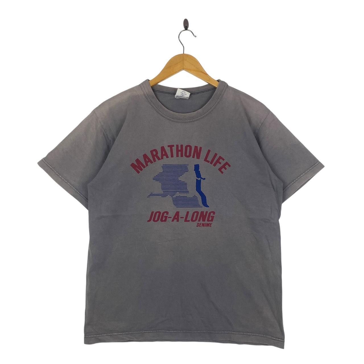 Vintage Vintage DENIME JAPAN Marathon Life Natural Dyed Tee Size US L / EU 52-54 / 3 - 1 Thumbnail
