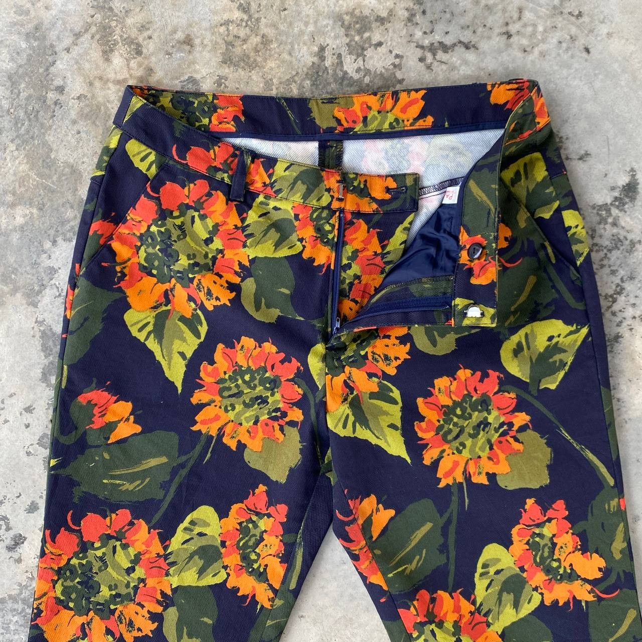 Junko Shimada JUNKO SHIMADA FLORAL CROPPED PANT W29 Size US 29 - 4 Thumbnail