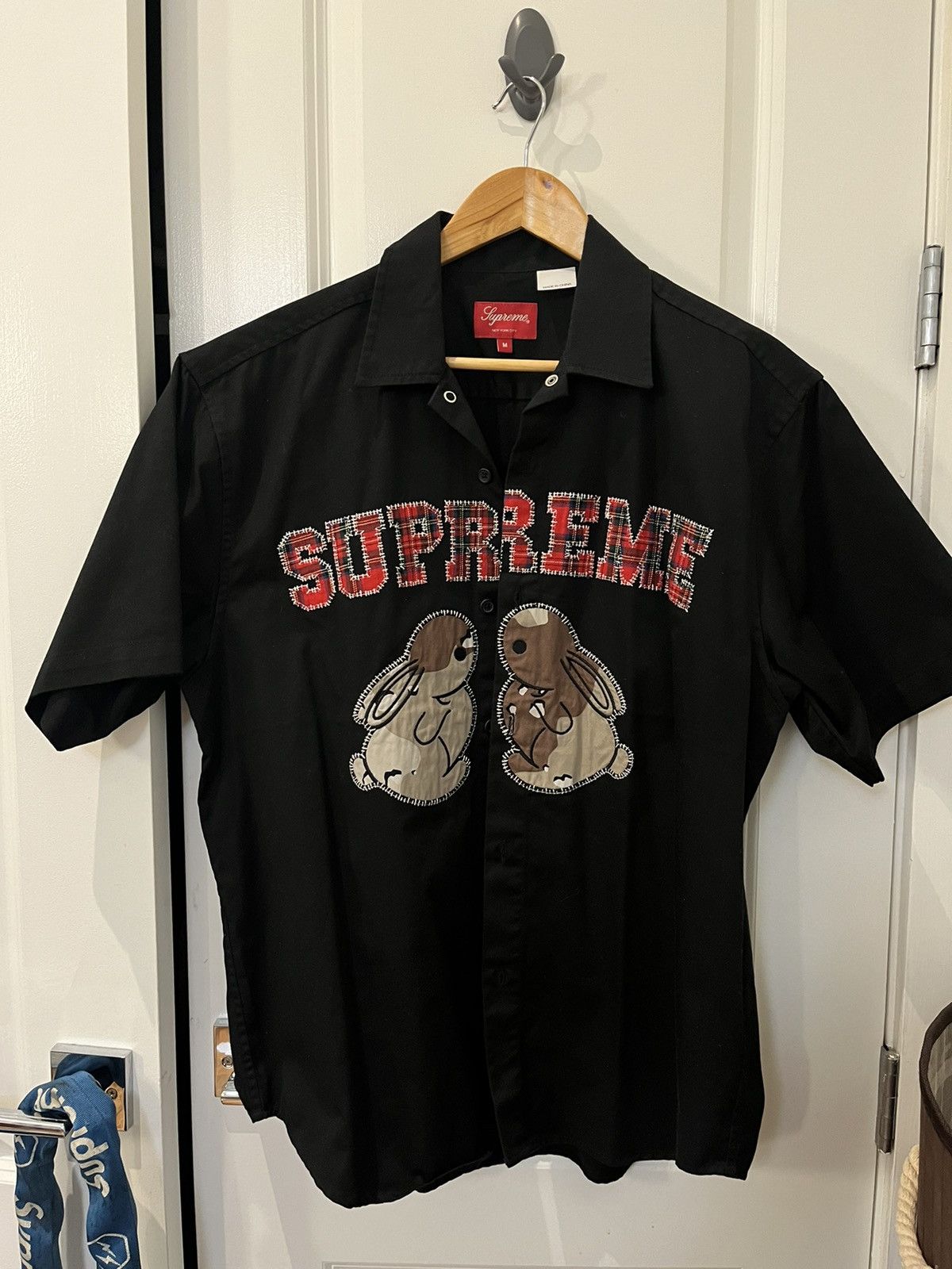 Supreme Supreme Bunnies Button Up Work shirt Medium Black | Grailed