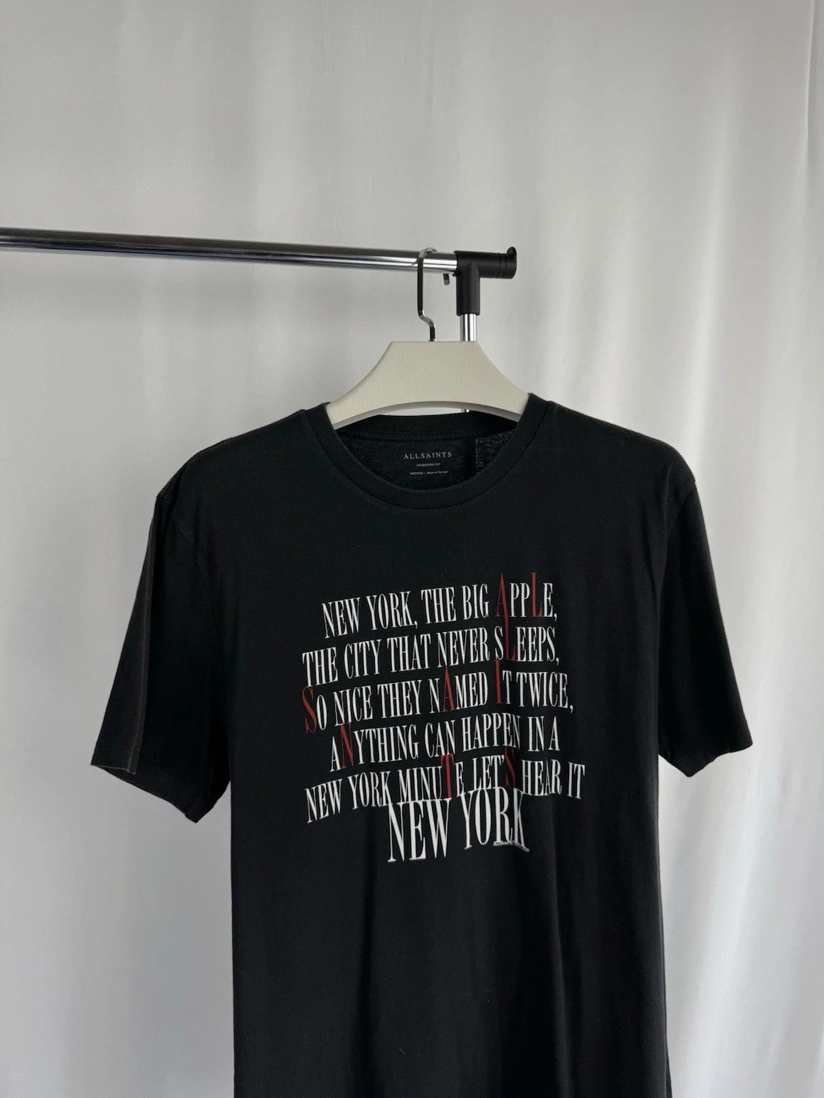 Allsaints llSaints Big Logo Tee Oversized RARE Item Size:M Luxury Size US M / EU 48-50 / 2 - 4 Thumbnail