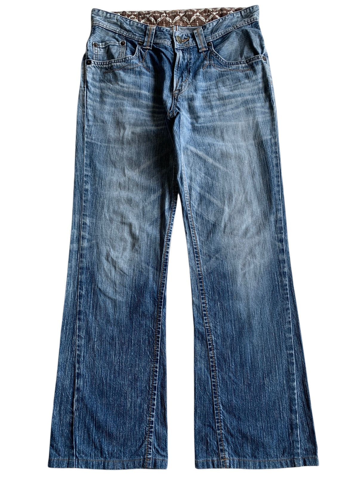 VINTAGE FLARE EDWIN XV NAVAJO FADED&RUSTY JAPANESE DENIM