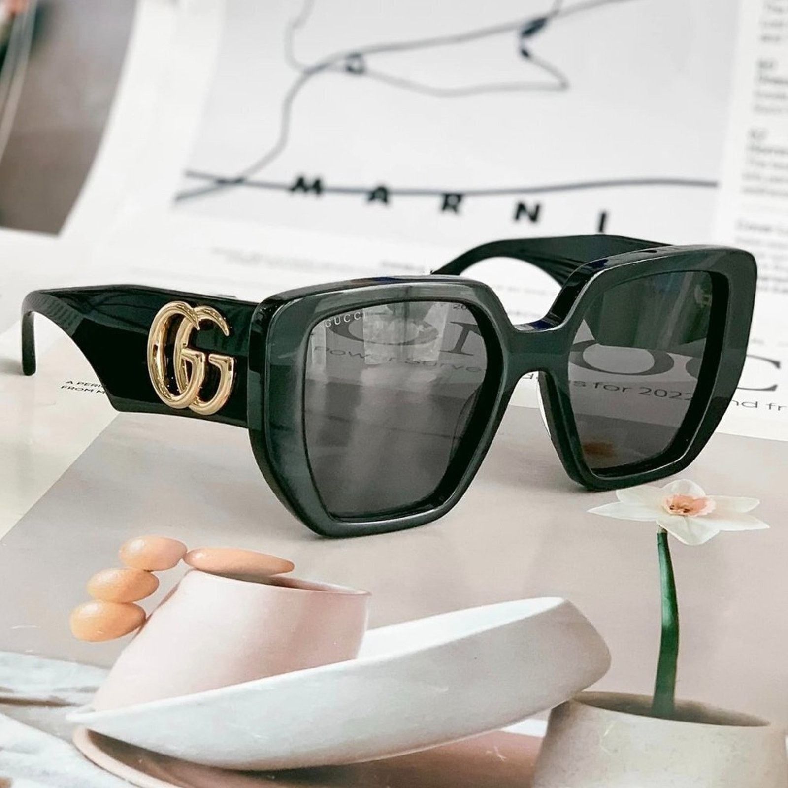 Gucci Gucci NWT Gucci GG0956s-003 Oversized(GG0956S-003-54) Size ONE SIZE - 4 Thumbnail