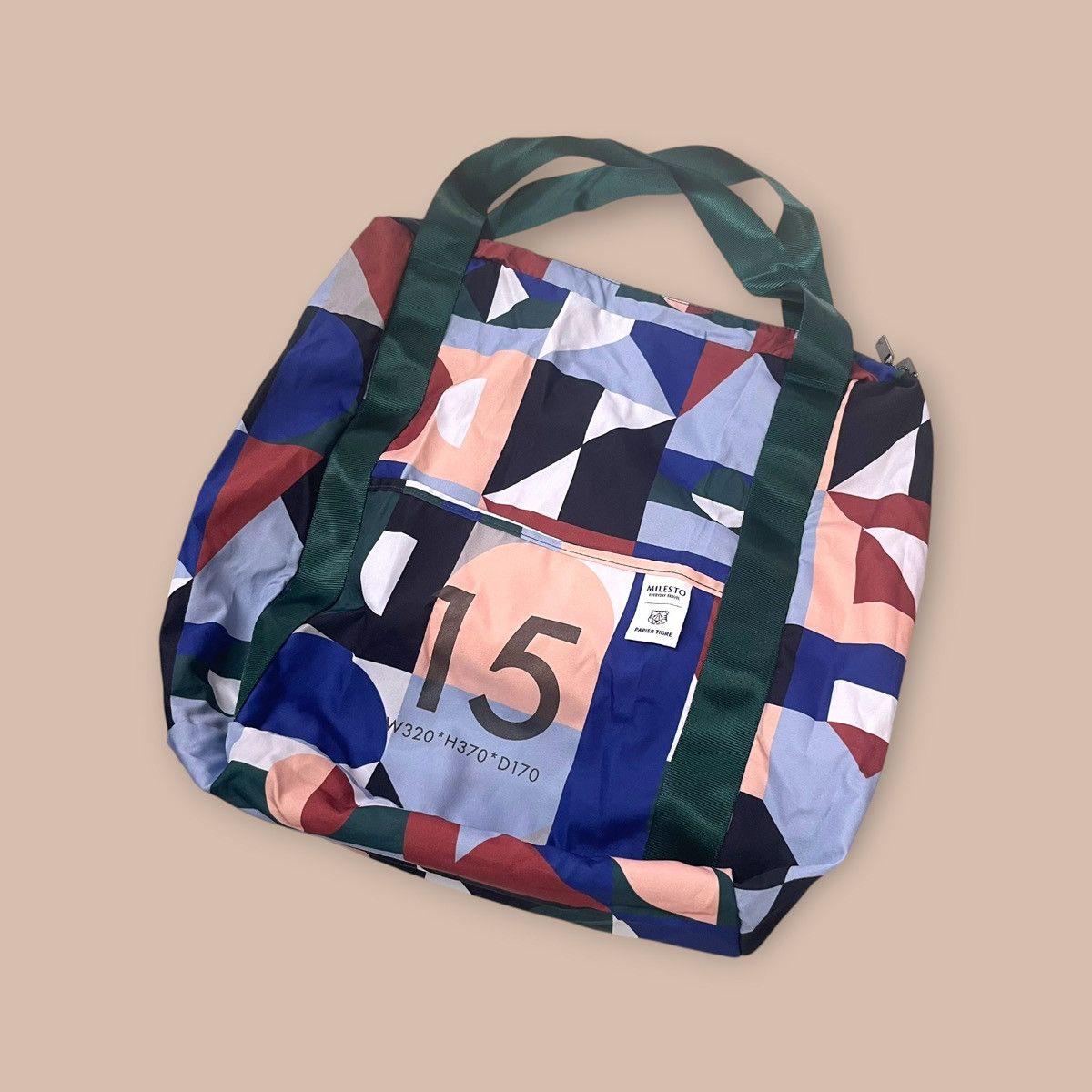 Japanese Brand MILESTO X PAPIER TIGRE "MEMORY GAME" Pocketable2WAY Backpack Size ONE SIZE - 2 Thumbnail