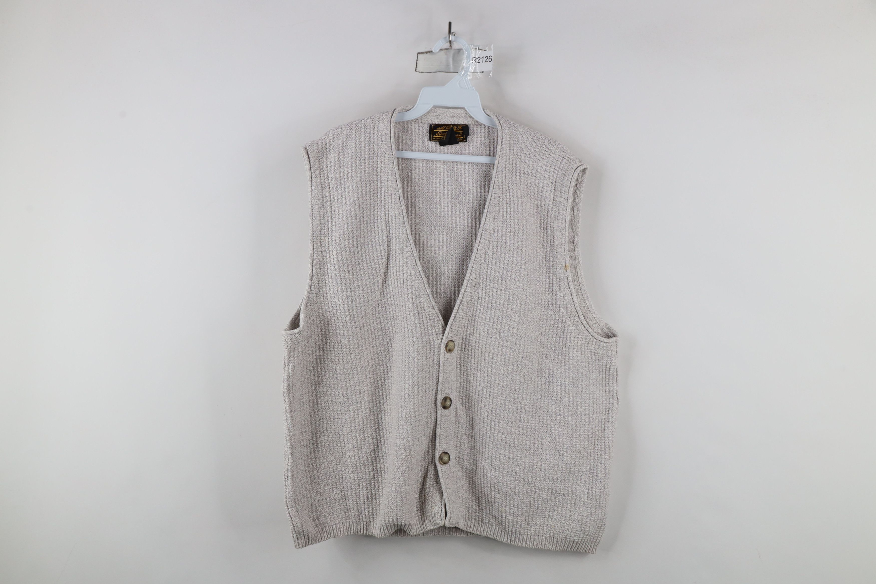 Eddie Bauer × Vintage Vintage 90s Eddie Bauer Knit Cardigan Sweater Vest USA Size US M / EU 48-50 / 2 - 1 Thumbnail