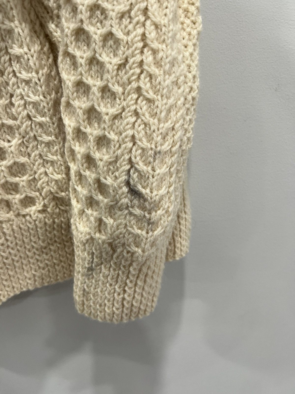 Vintage Vintage Cable Knit Sweater Cream Size US XL / EU 56 / 4 - 5 Thumbnail