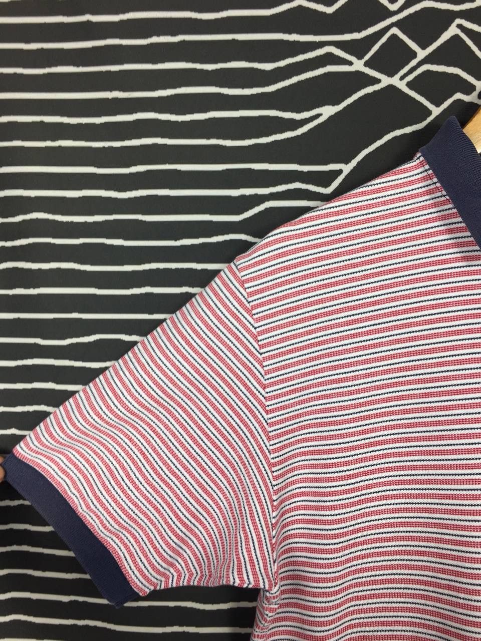 Polo Ralph Lauren × Vintage Vtg Polo Ralph Lauren Small Pony Striped Polo Tee Size US L / EU 52-54 / 3 - 4 Thumbnail