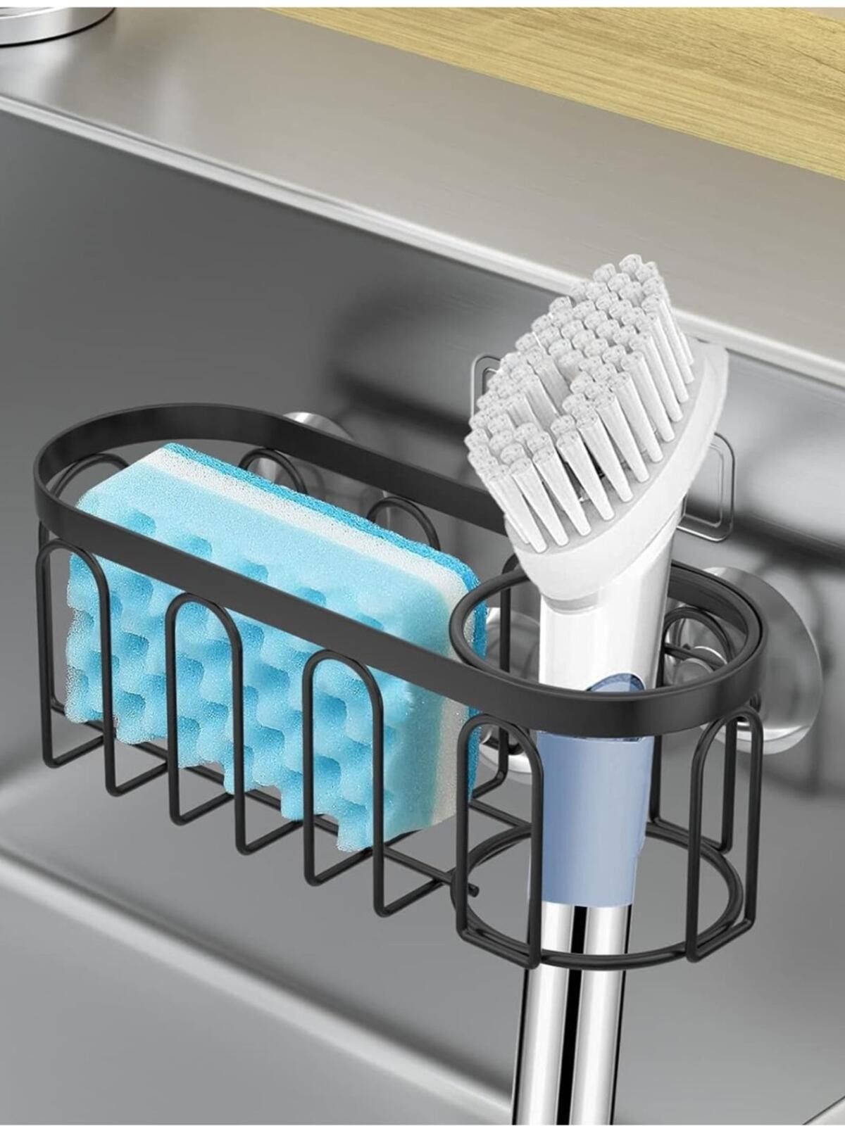 Other Kitchen Sink Caddy / Sponge Holder Organizer / Black Size ONE SIZE - 11 Thumbnail