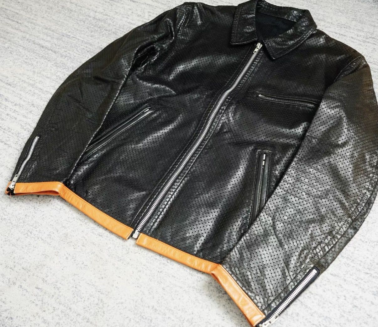 Comme des Garcons Comme des Garçons (CDG) Archive Cleanfit Mesh Leather Jacket Size US M / EU 48-50 / 2 - 3 Thumbnail