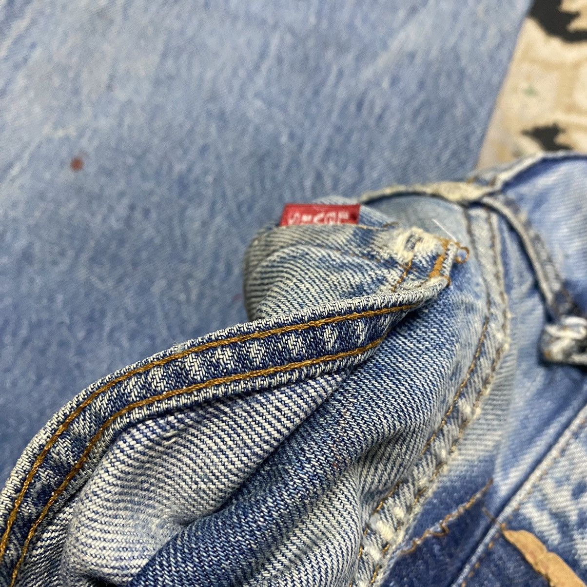 Levi's Vintage 80s Levis 501 Redline Selvedge Jeans Repaired Size US 29 - 21 Thumbnail