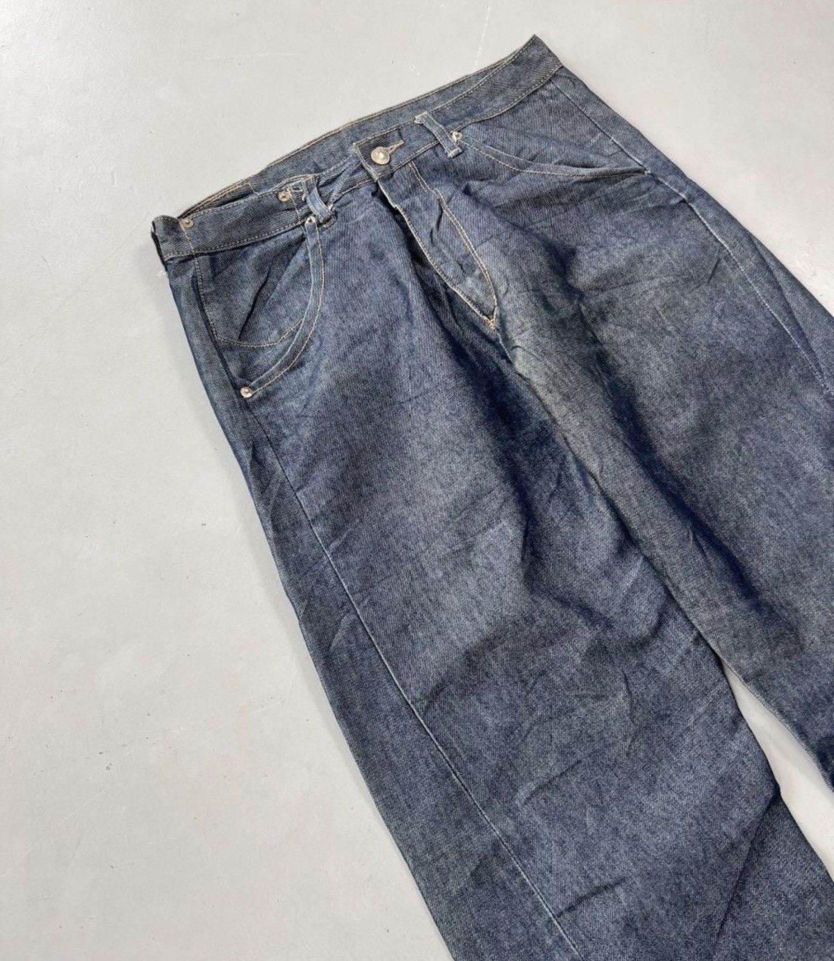 Levi's Vintage Levi’s engineer jeans buckle belt denim Size US 31 - 8 Thumbnail