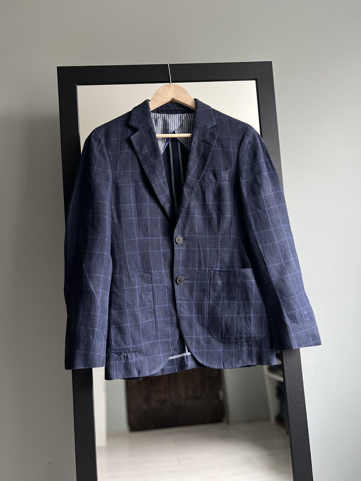 Hackett Hackett London 100% Linen Blazer Jacket Size 34R - 1 Thumbnail