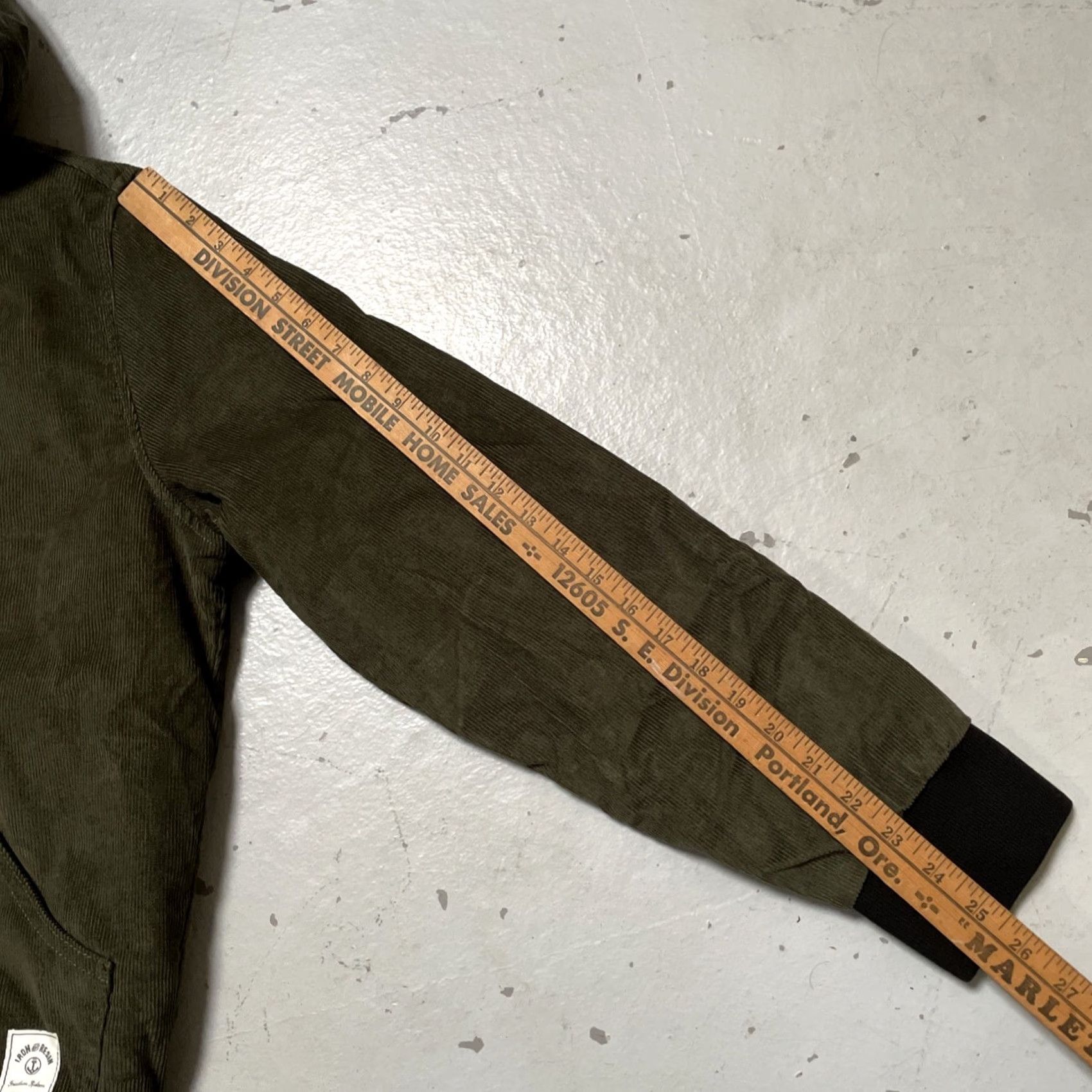 Vintage Iron & Resin Bunker Corduroy Hoodie Parka Workwear Biker Riding Jacket NWT S Size US S / EU 44-46 / 1 - 7 Thumbnail