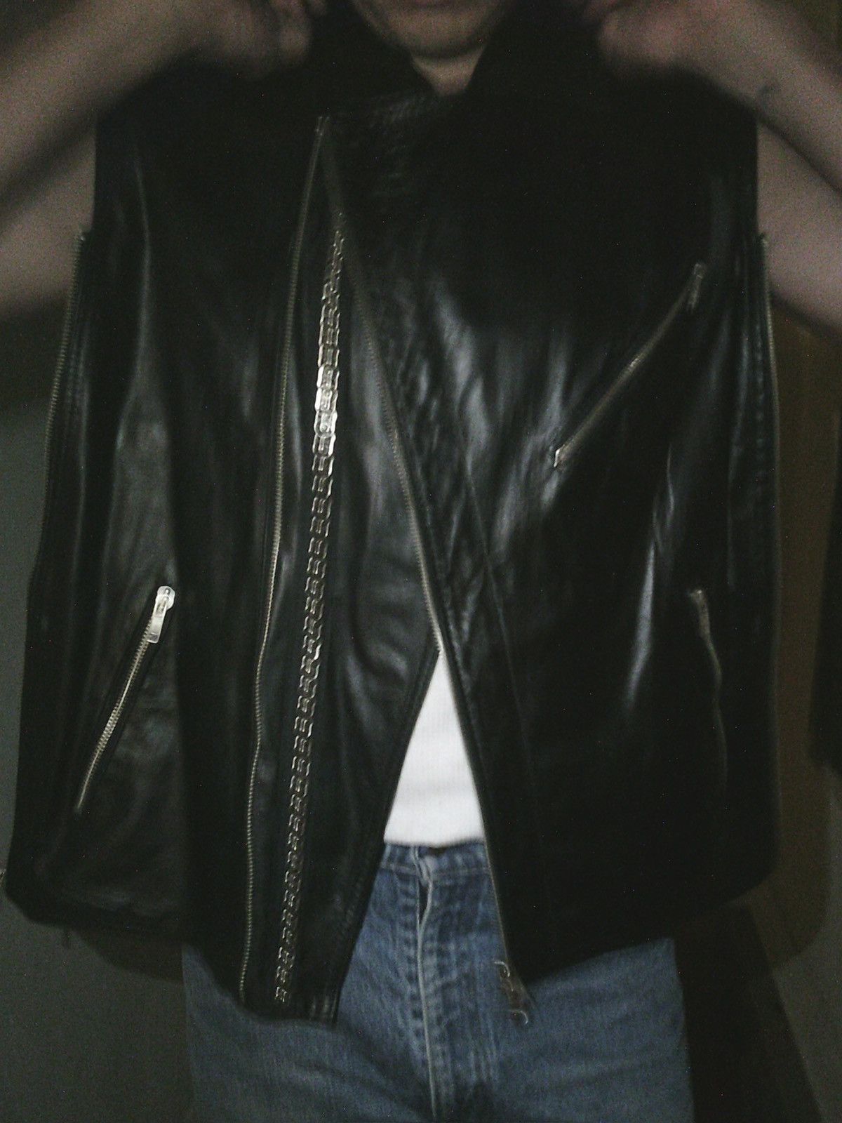 Ann Demeulemeester SS2001 Calf Leather Biker Modular Vest Size US L / EU 52-54 / 3 - 12 Thumbnail