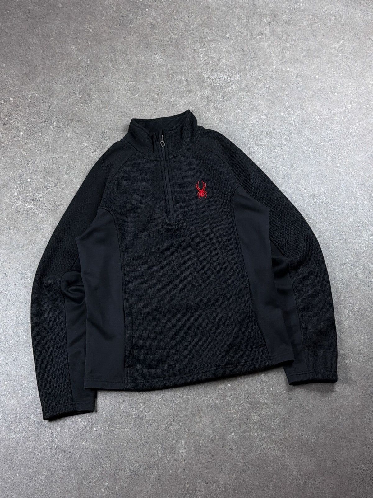 Spyder Spyder 1/3 Zip Up Embroidered Logo Black Fleece Size US S / EU 44-46 / 1 - 1 Thumbnail