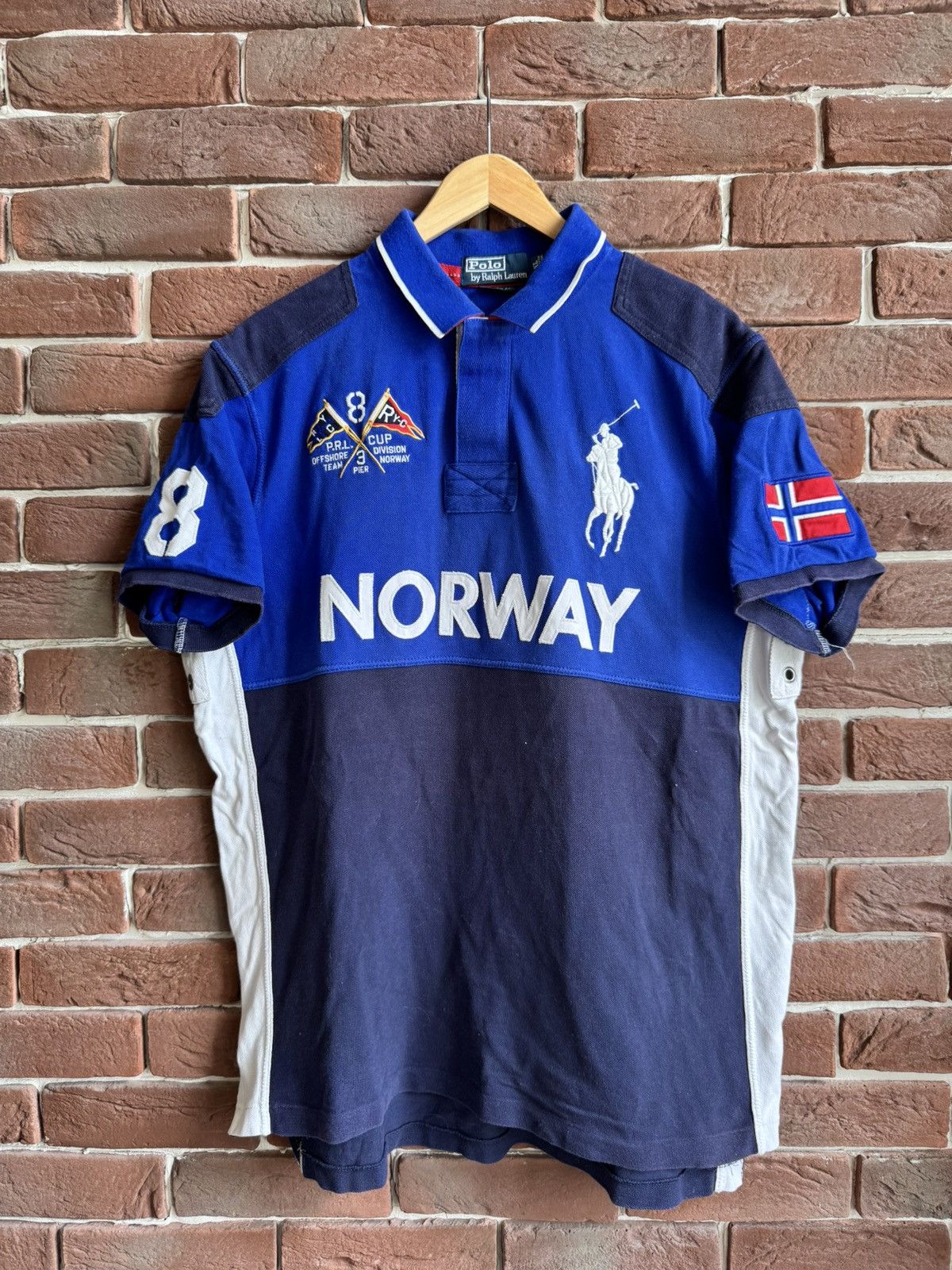 Polo Ralph Lauren NORWAY Custom Fit Vintage Polo Shirt Hype