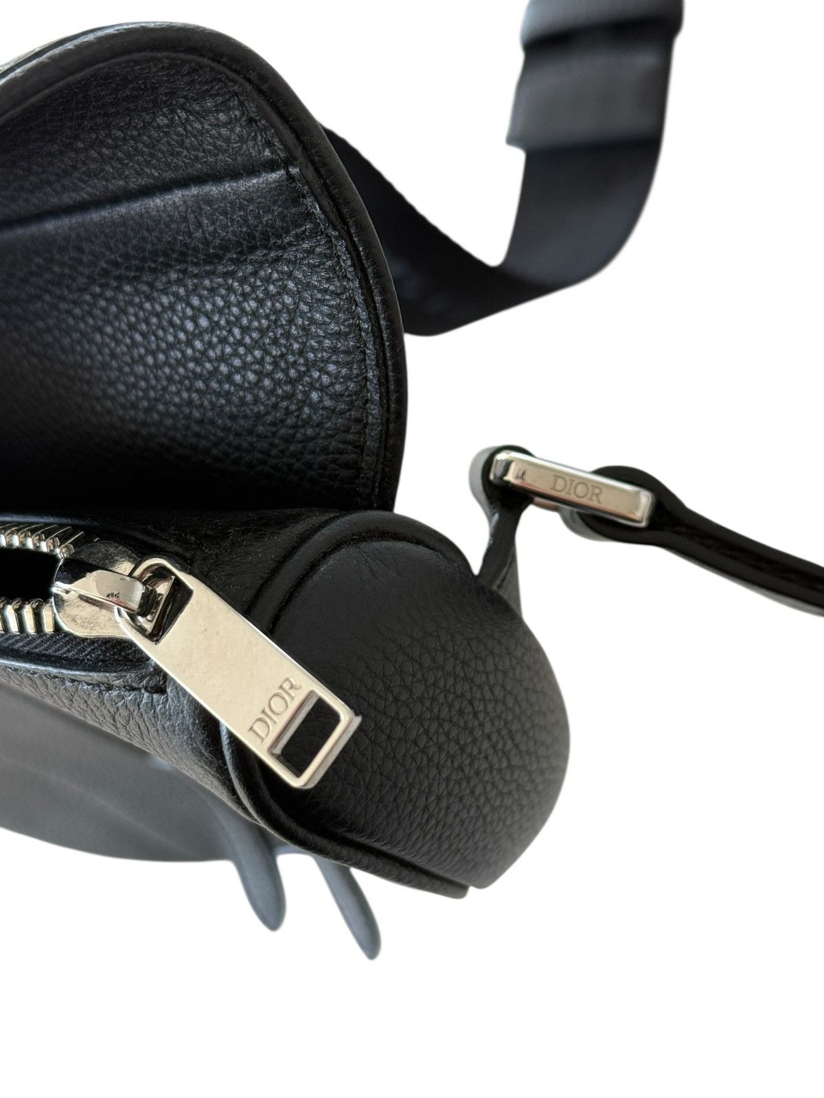 Alyx × Dior Dior Black Leather Men’s Saddle Bag Size ONE SIZE - 8 Thumbnail