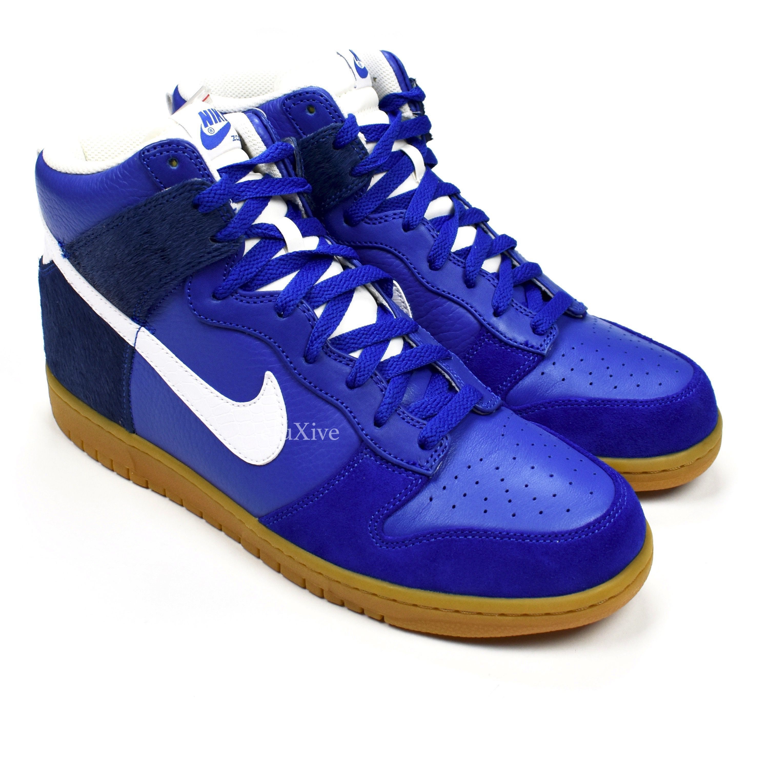 Nike Nike Dunk High Premium Pony Hair Blue 2008 DS Size US 9.5 / EU 42-43 - 1 Preview