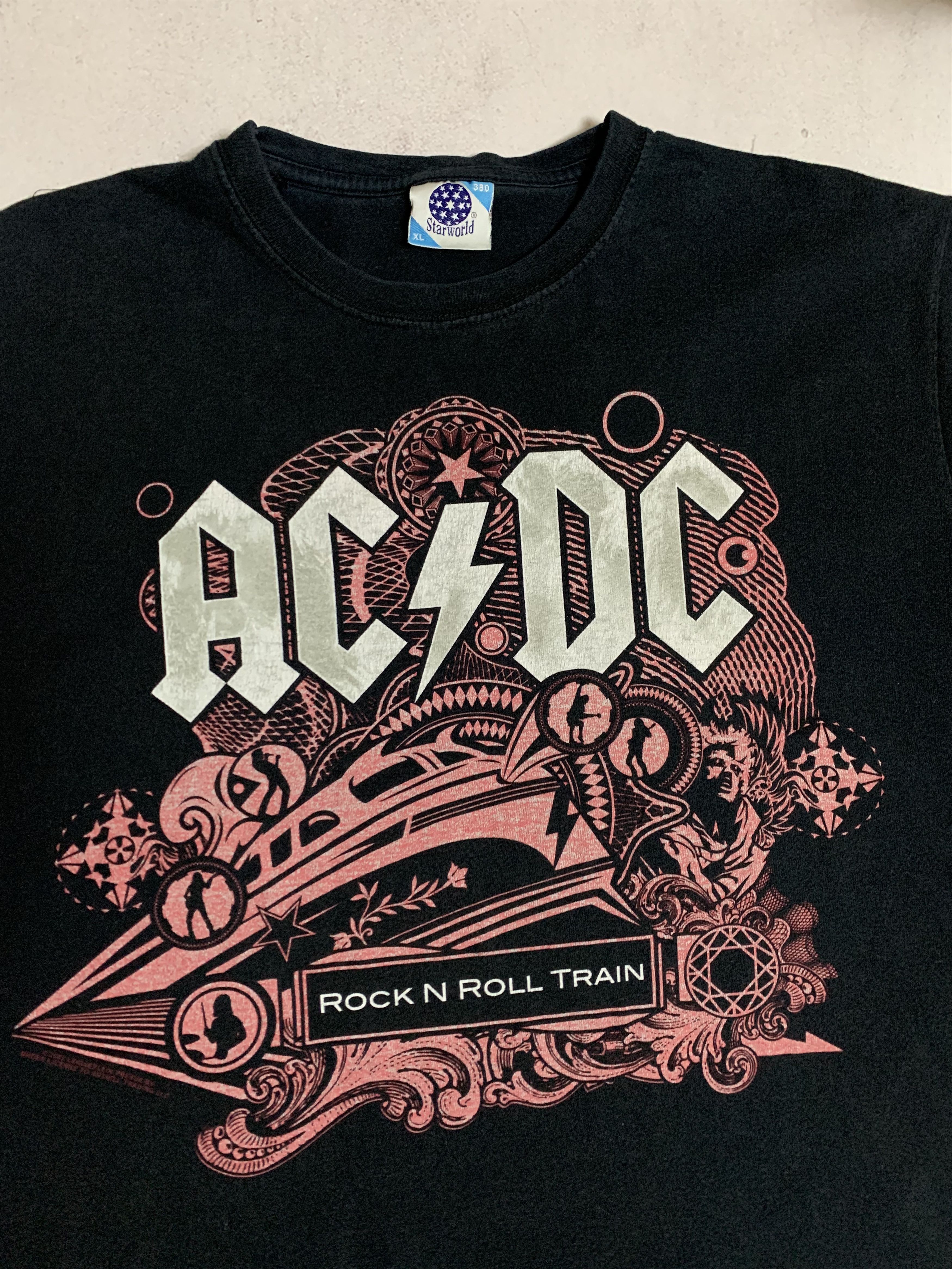 AC/DC × Vintage Vintage Ac/Dc Rock N Roll Train 2009 Tour T Shirt Tee Baggy Size US XL / EU 56 / 4 - 4 Thumbnail