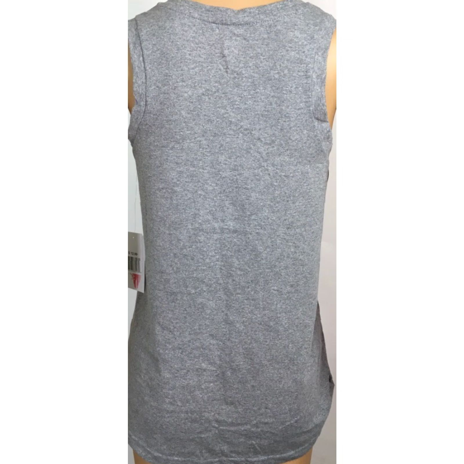 Olive Live Breathe Fight Tank Top Womens S Gray Heathered Pink Ribbon Graphic New Size S / US 4 / IT 40 - 3 Thumbnail