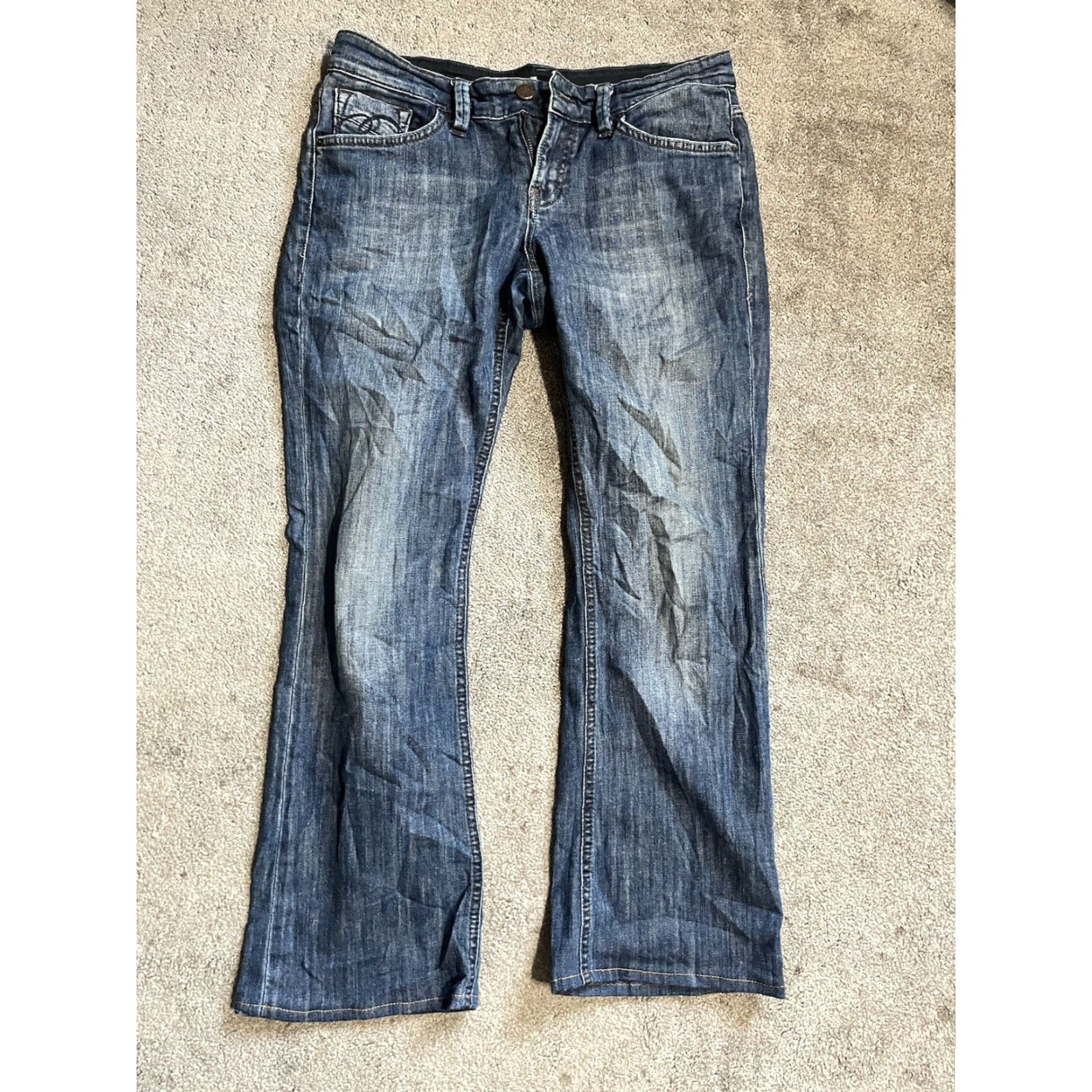 Mavi MAVI Zoe Low Rise Bootcut Jeans Blue Denim Stretch Size 29x27 Women's Size 29" - 3 Thumbnail