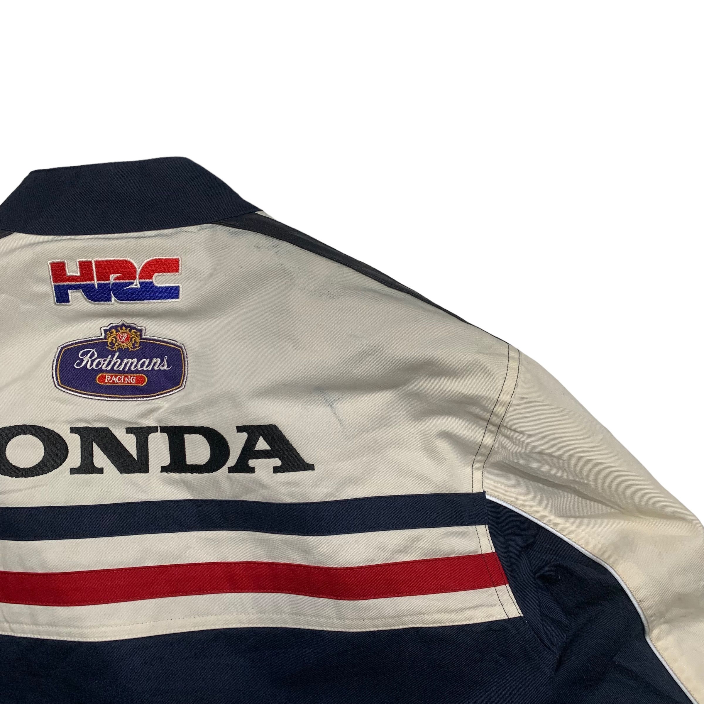Honda Honda HRC Rothmans Racing Motorcycle Biker Jacket Size US M / EU 48-50 / 2 - 12 Thumbnail