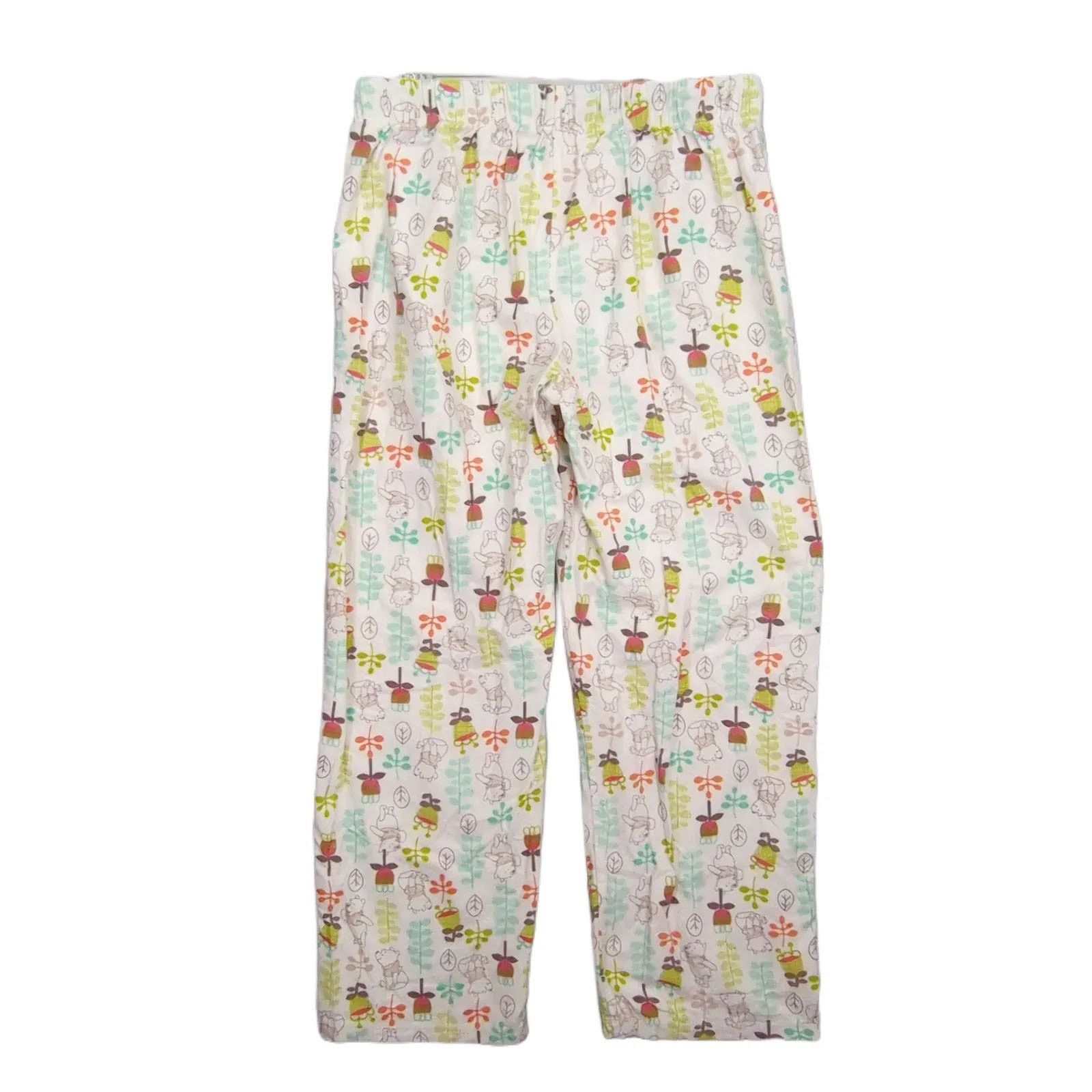 Disney Winnie the Pooh Cotton Flannel Pajama Lounge Pants Women's L Size 34" / US 12 / IT 48 - 2 Thumbnail