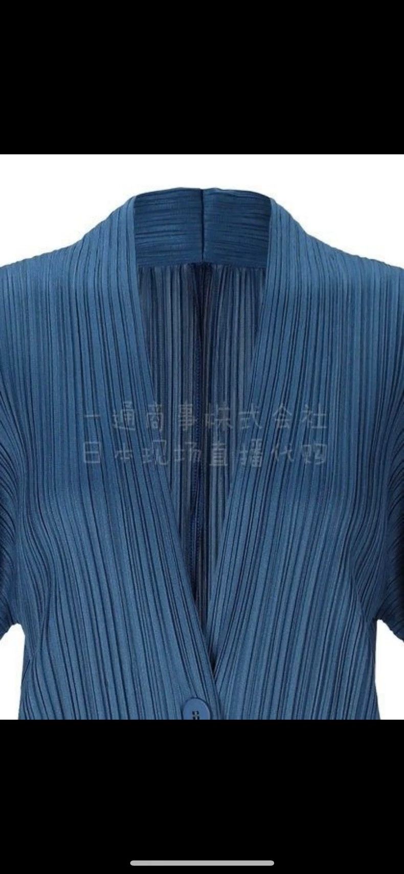 Issey Miyake Issey Miyake Blue pleated coat Size M / US 6-8 / IT 42-44 - 3 Thumbnail