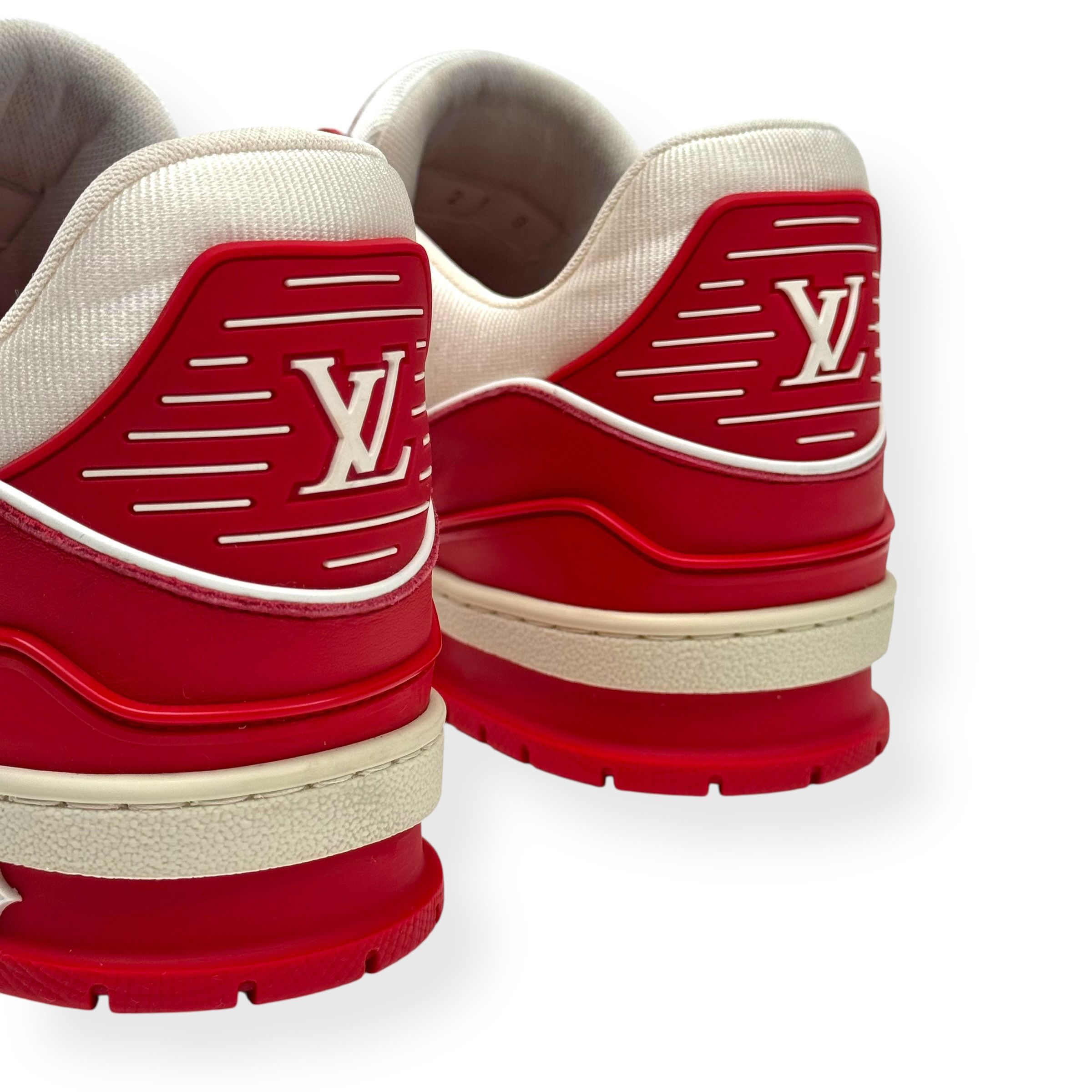 Louis Vuitton LOUIS VUITTON LV TRAINER RED UK8 Size US 9 / EU 42 - 12 Thumbnail