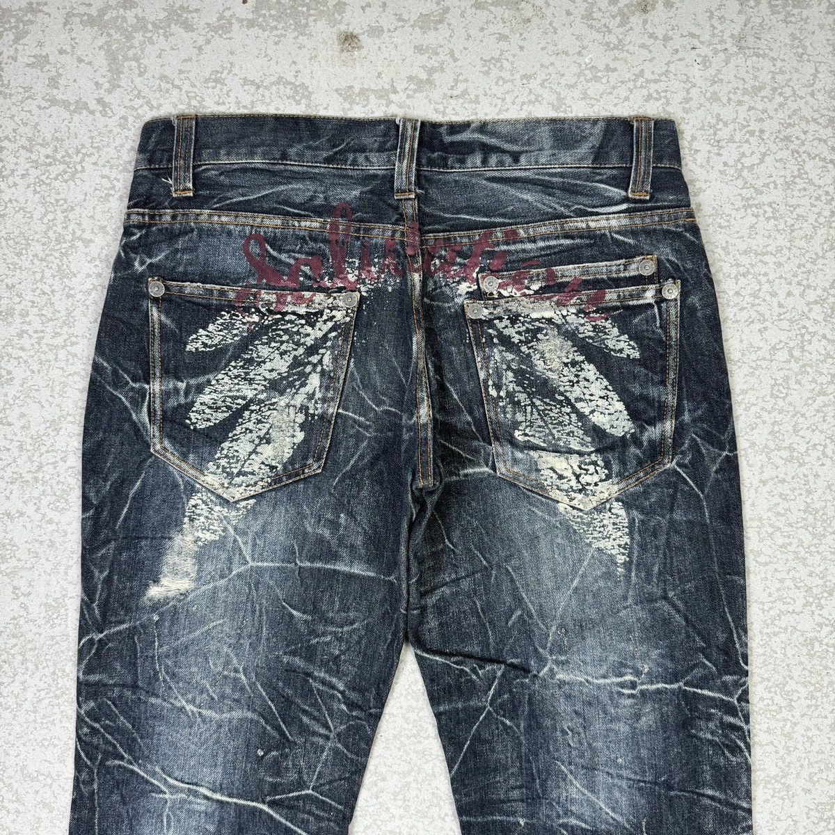 If Six Was Nine Flare - 2000s Distressed Nylaus Jeans Size US 31 - 5 Thumbnail