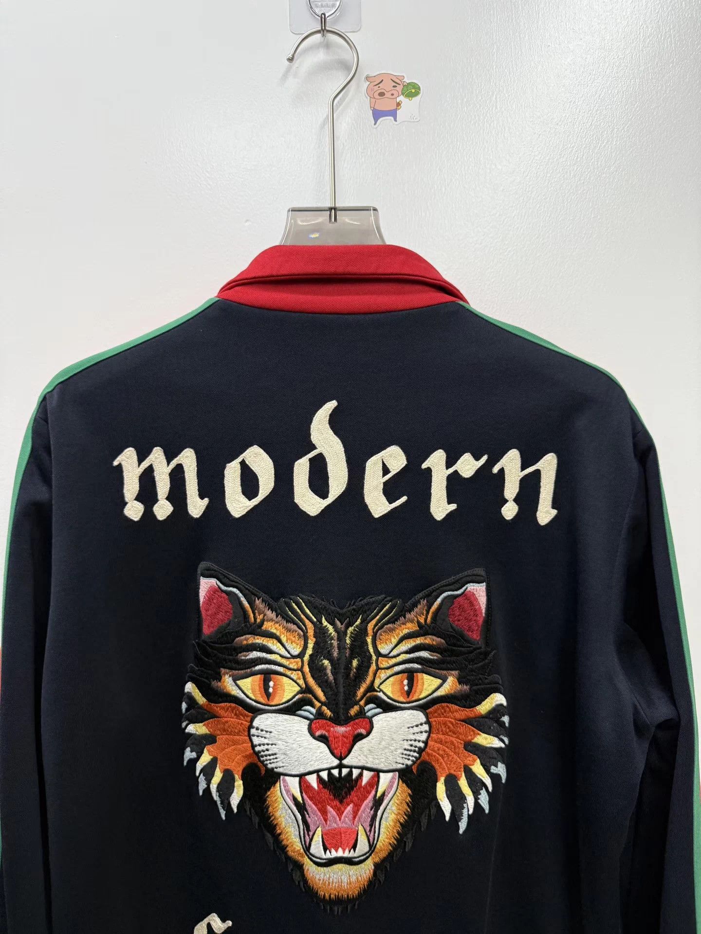 Gucci Gucci Classic Cat Head Embroidered Track Jacket Runway New Size US L / EU 52-54 / 3 - 5 Thumbnail