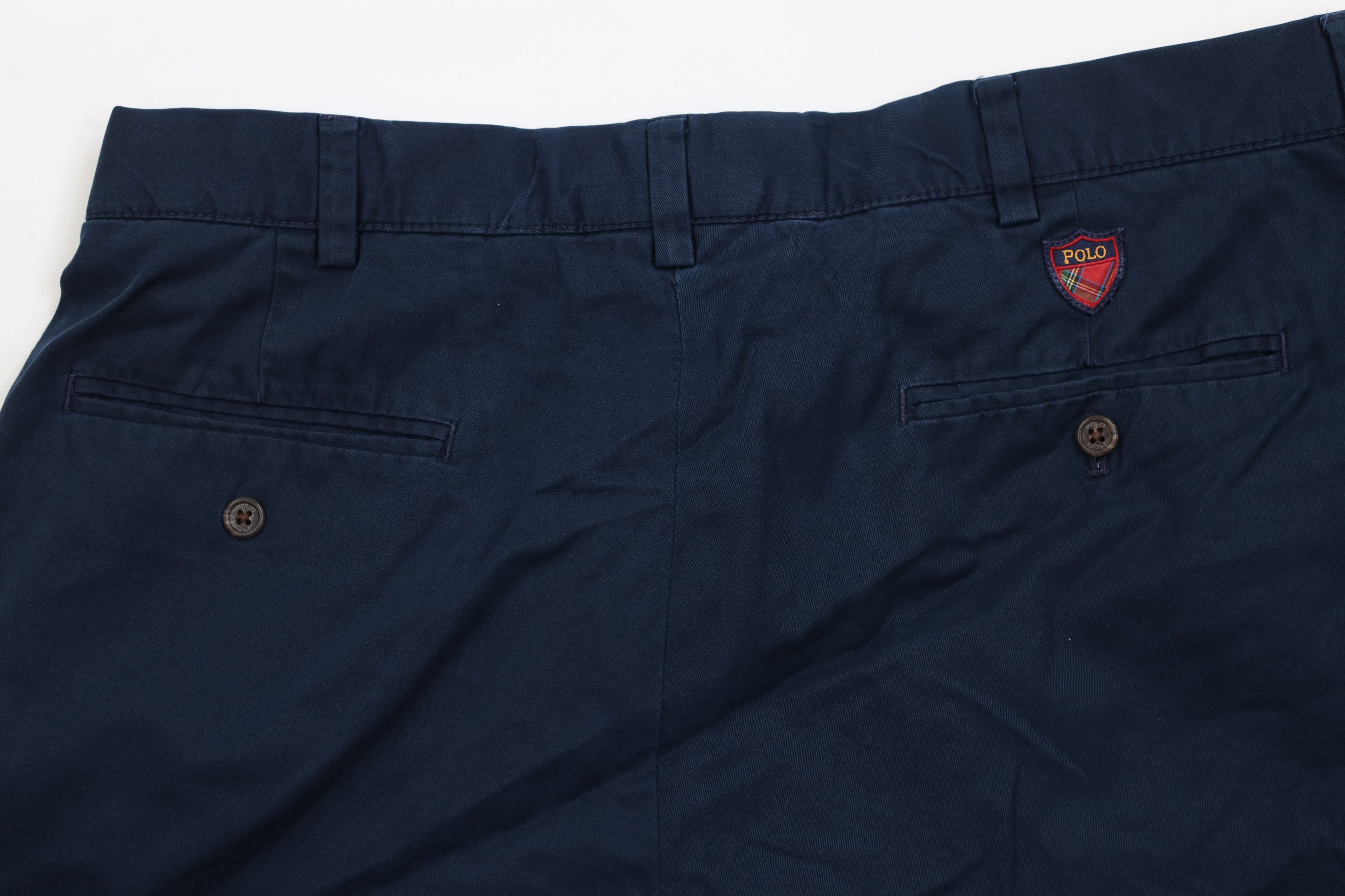Ralph Lauren Vintage 90s Polo Golf Ralph Lauren Crest Chino Shorts Blue Size US 34 / EU 50 - 11 Thumbnail