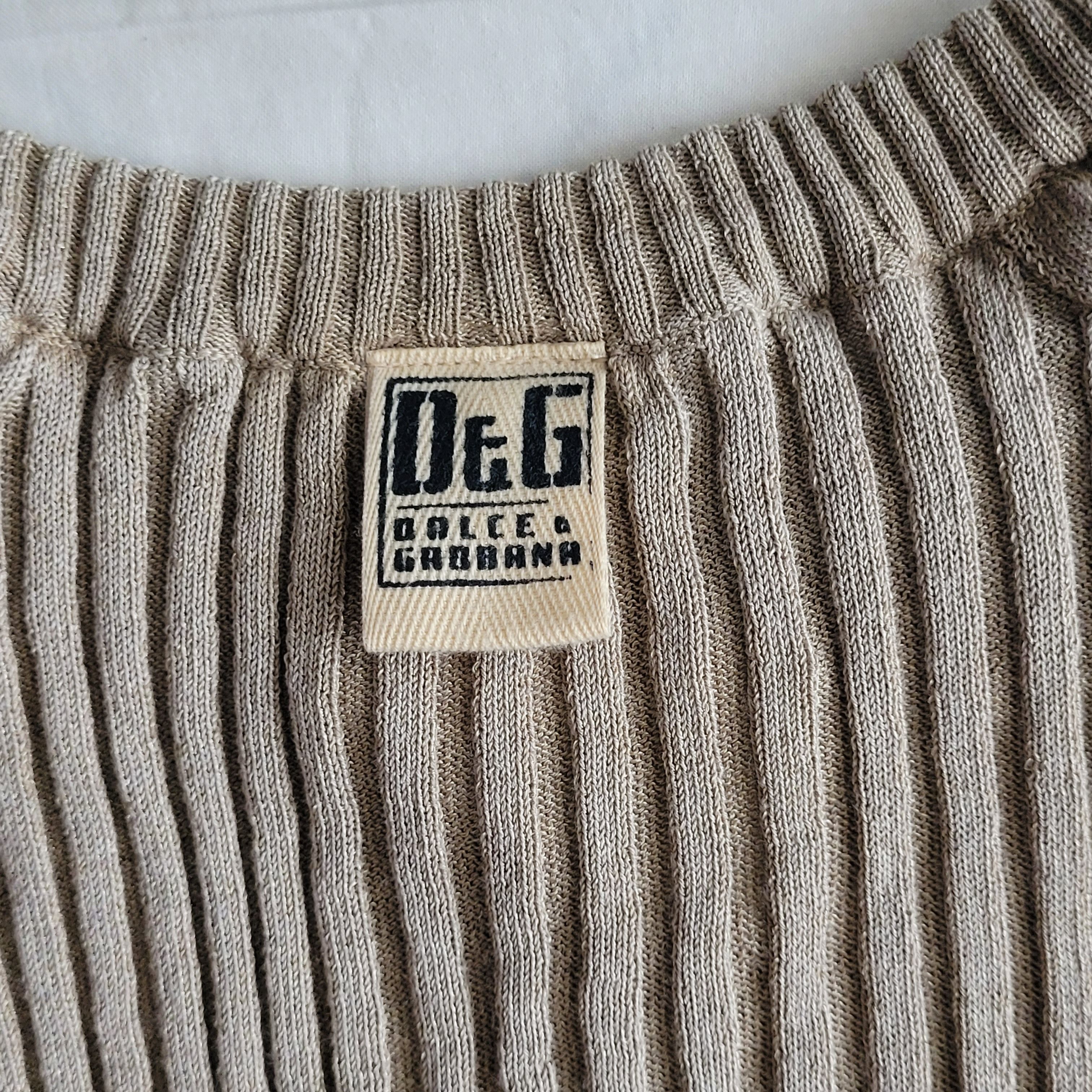Dolce & Gabbana D&G 2000s fitted ribbed sweater Size XL / US 12-14 / IT 48-50 - 7 Thumbnail