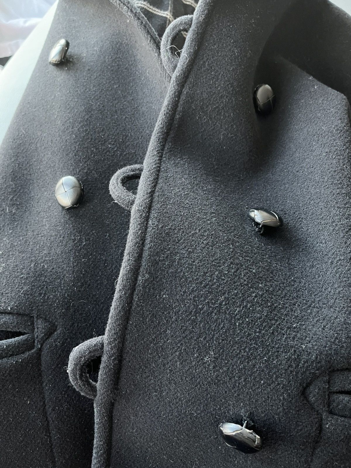 Sandro $1k Value Vintage Sandro French Pea Coat Runway Limited Size US M / EU 48-50 / 2 - 3 Thumbnail