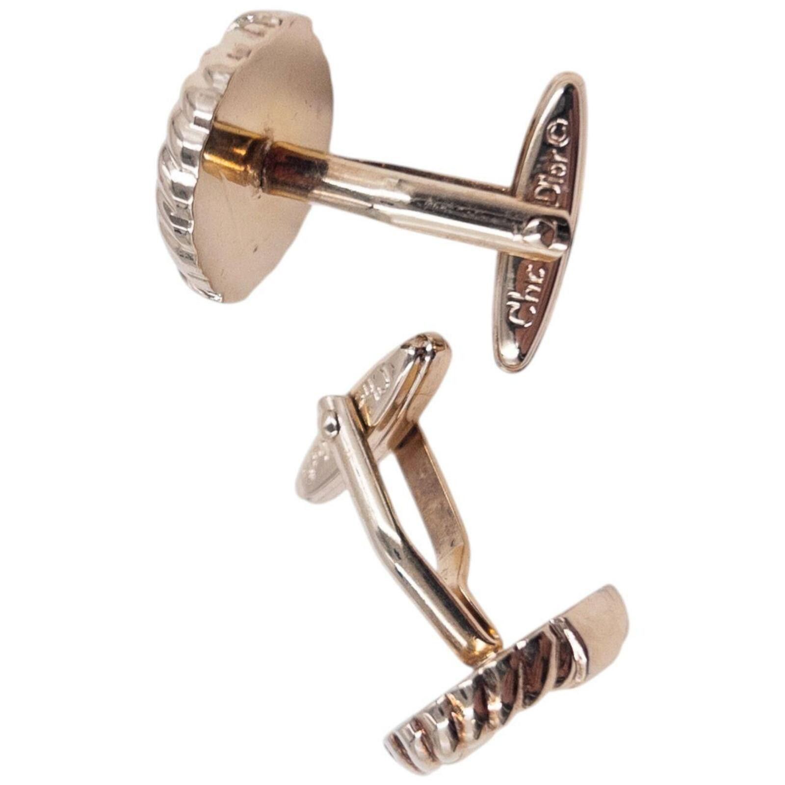 Dior Vintage 90s Dior Embossed Cufflinks Size ONE SIZE - 5 Thumbnail