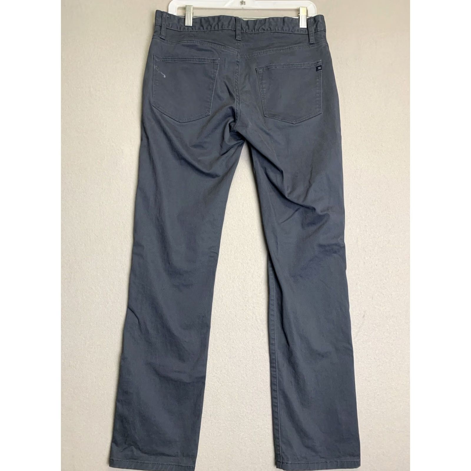 Vintage 7 Diamonds Pants Mens 30x32 Gray Clifton Straight Stretch Preppy Casual Size US 30 / EU 46 - 2 Thumbnail