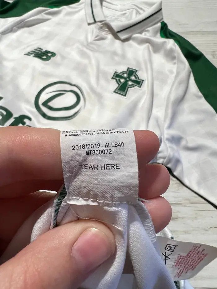 New Era New Balance Celtic 2018 2019 Away Shirt Soccer Jersey Size US S / EU 44-46 / 1 - 14 Thumbnail