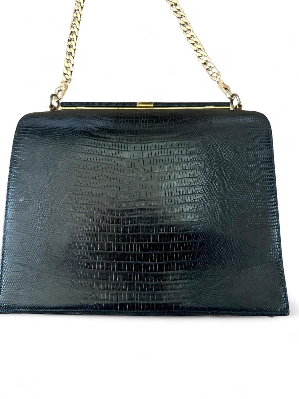 Other Rare Vintage Bellstone Black Lizard-Embossed Size ONE SIZE - 4 Thumbnail