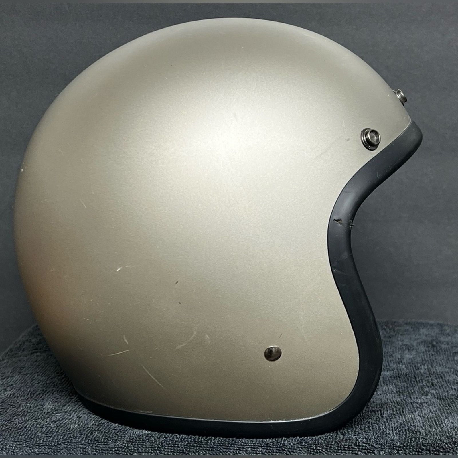 Harley Davidson Biltwell Inc. Bonanza Solid Motorcycle Helmet - Titanium Size ONE SIZE - 1 Thumbnail