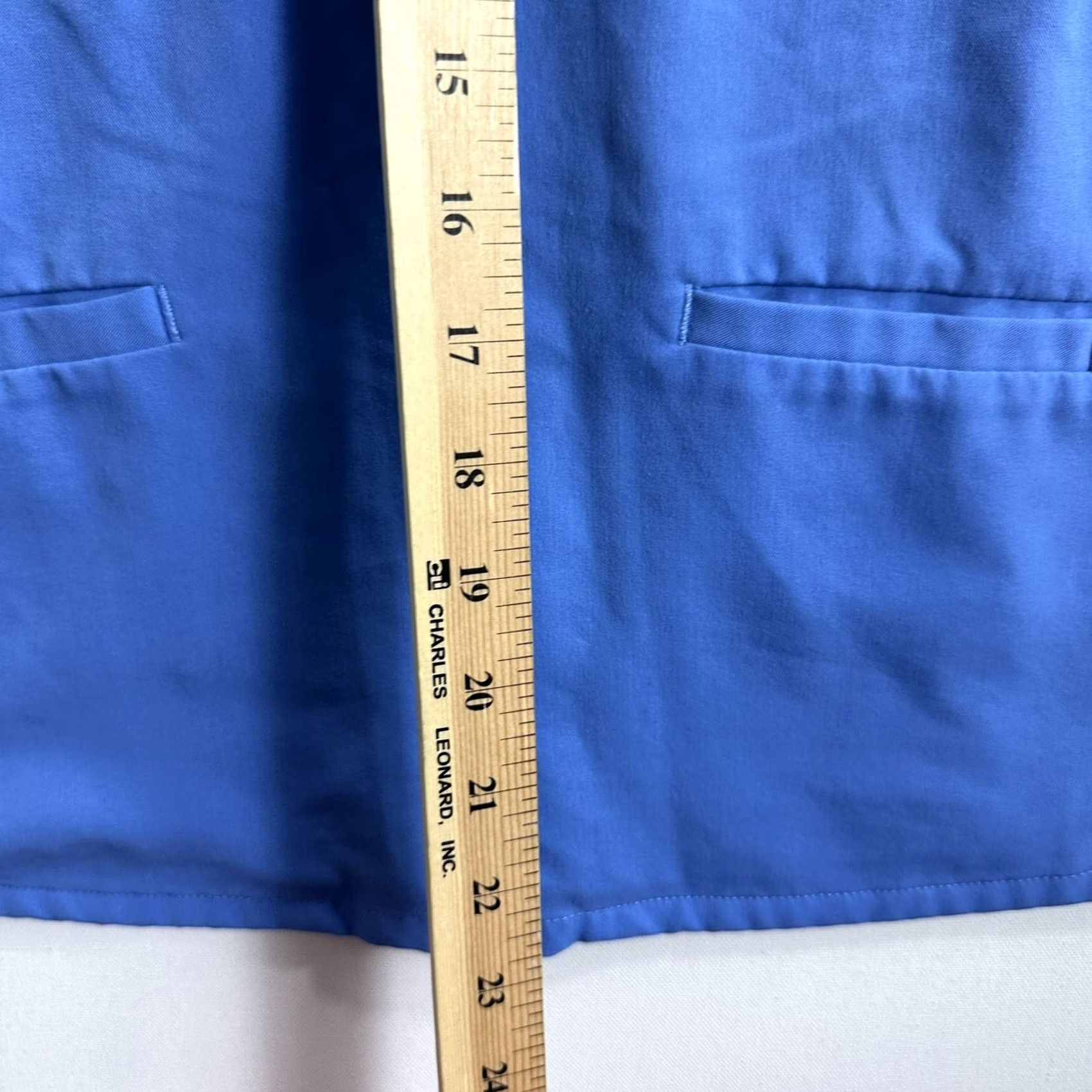 Vintage FIGS Catarina Hand Front Pockets Solid Blue Scrub Top Womens XXS Uniform Size XXS / US 00 / IT 34 - 7 Thumbnail