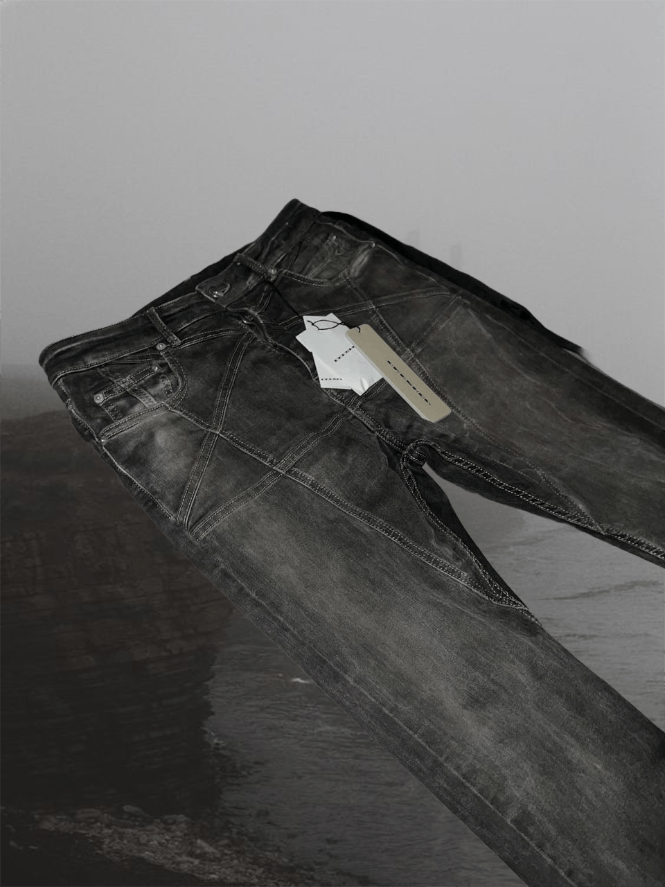 Rick Owens × Rick Owens Drkshdw rick owens pentagramma detroit cut Size US 30 / EU 46 - 3 Thumbnail