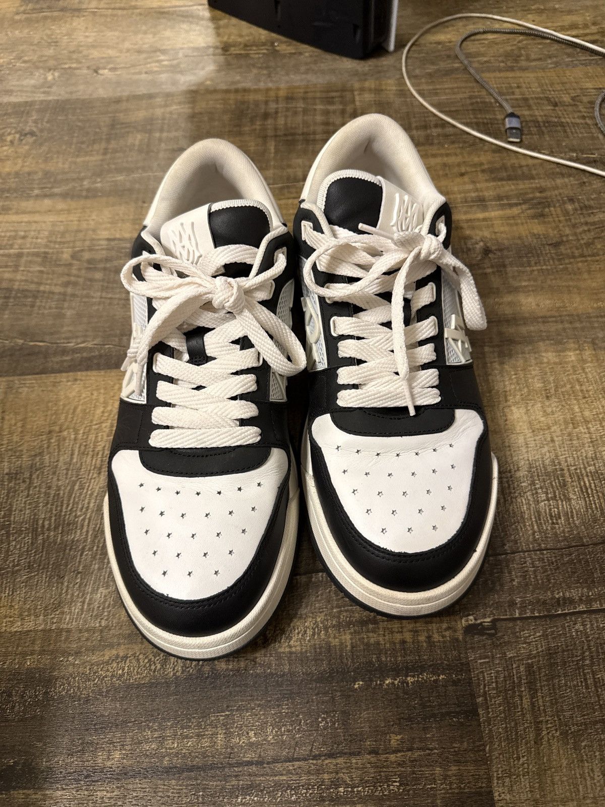 Amiri Amiri classic low ‘ma quad debossed-black Size US 12 / EU 45 - 3 Thumbnail