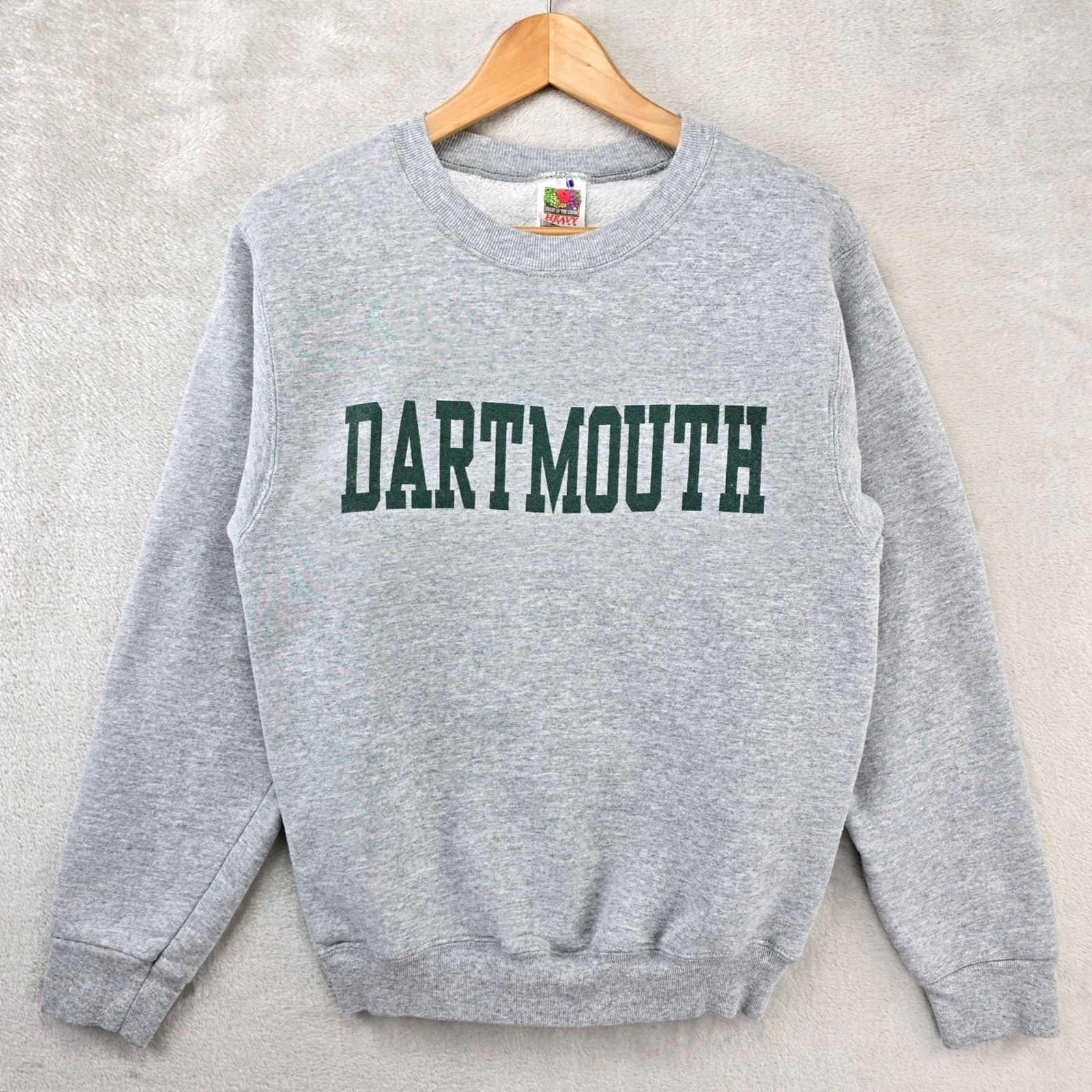 Fruit Of The Loom Vintage Dartmouth University Crewneck Sweatshirt Men Small Size US S / EU 44-46 / 1 - 1 Thumbnail