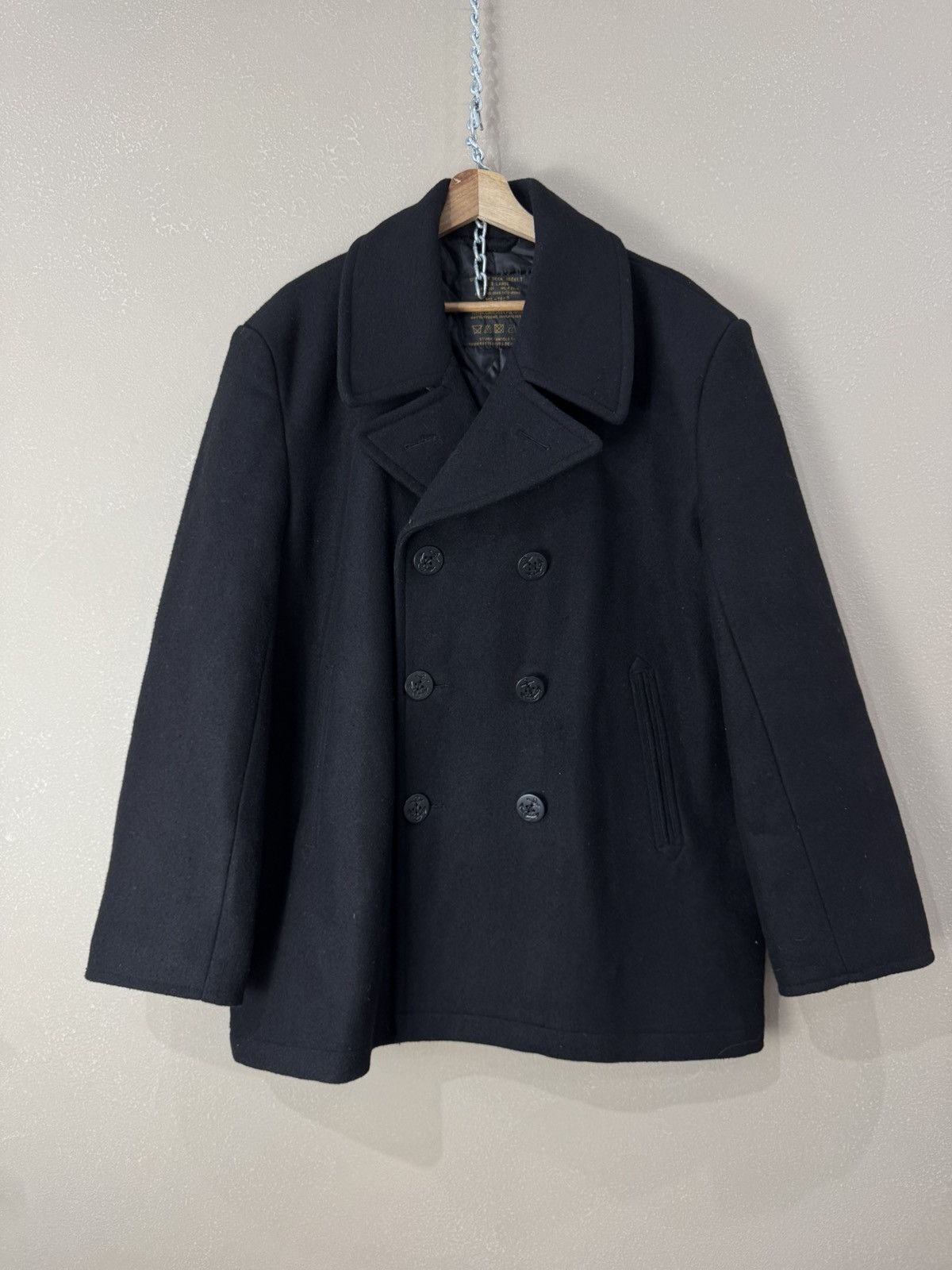 US Navy Deck Jacket Double Breasted Coat N-201
