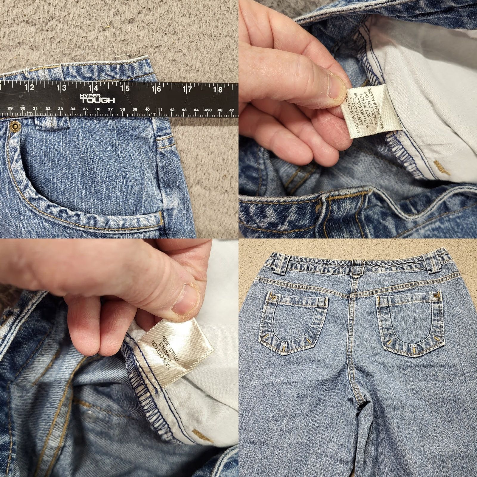 Vintage Christopher & Banks Capri Jeans Denim Wide Leg Knee Length Blue Size 8 Womens Regular 100% Cotton Size 30" / US 8 / IT 44 - 8 Thumbnail