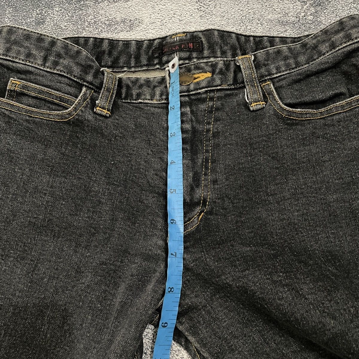 If Six Was Nine 🔥insane Silver Ash y2k japanese style flare jeans Size US 28 / EU 44 - 14 Thumbnail