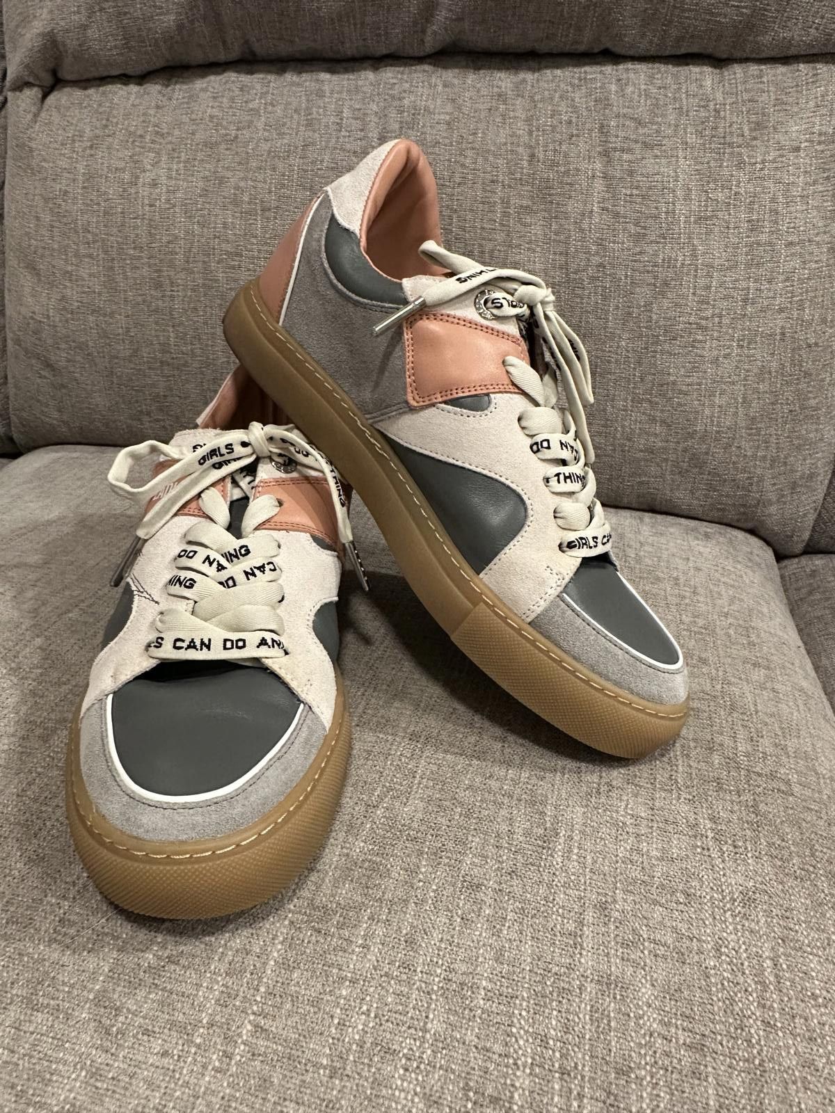 Zadig & Voltaire Zadig & Voltaire Board Top Patch Sneakers Leather/Suede Size US 9 / IT 39 - 1 Thumbnail